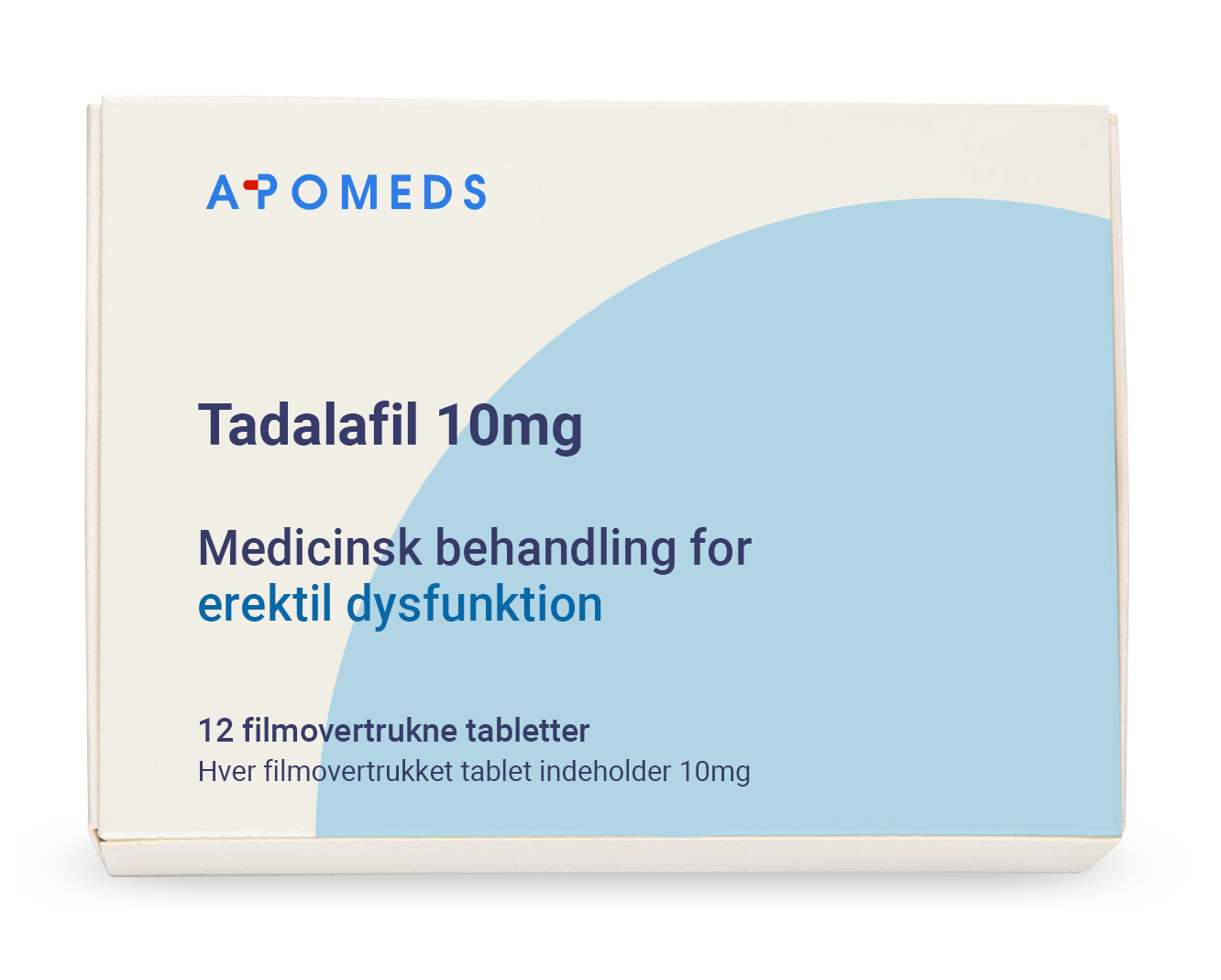Tadalafil förpackning 20 mg 12 filmdragerade tabletter
